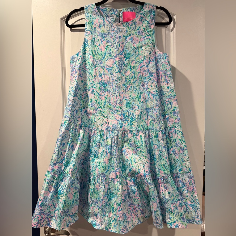 Lilly Pulitzer Pastel Floral Dress in Blue and Pink